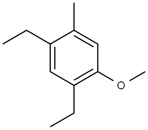 1,5-Diethyl-2-methoxy-4-methylbenzene Structure