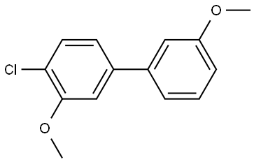 4-Chloro-3,3'-dimethoxy-1,1'-biphenyl Structure