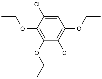 1,4-Dichloro-2,3,5-triethoxybenzene Structure