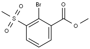 Methyl 2-bromo-3-(methylsulfonyl)benzoate Structure