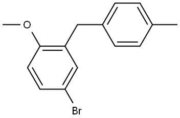 4-Bromo-1-methoxy-2-(4-methylbenzyl)benzene Structure