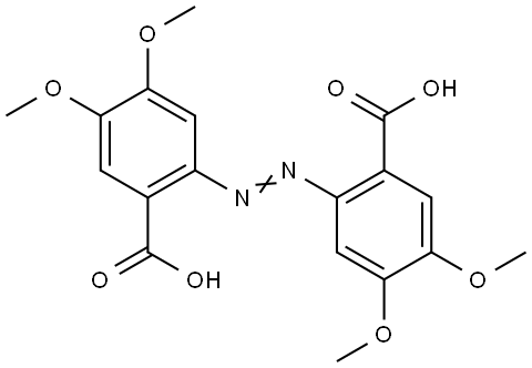 Veratric acid, 6,6′-azobis- Structure