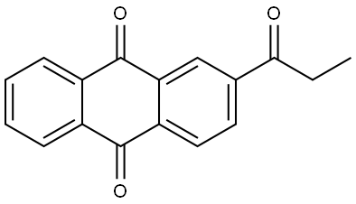 2-(1-Oxopropyl)-9,10-anthracenedione Structure