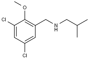 3,5-Dichloro-2-methoxy-N-(2-methylpropyl)benzenemethanamine Structure