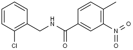 N-(2-chlorobenzyl)-4-methyl-3-nitrobenzamide Structure