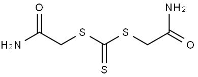 bis(2-amino-2-oxoethyl) trithiocarbonate Structure