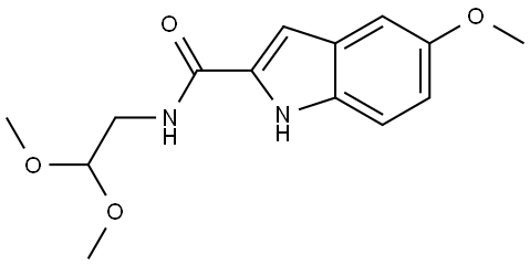 N-(2,2-Dimethoxyethyl)-5-methoxyindole-2-carboxamide Structure