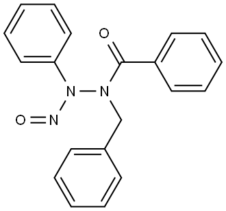 N'-benzoyl-N'-benzyl-N-phenylnitrous hydrazide Structure