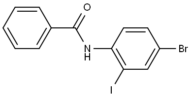 4-Bromo-2-iodoanilinebenzamide Structure