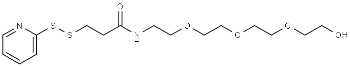 N-(2-{2-[2-(2-hydroxyethoxy)ethoxy]ethoxy}ethyl)-3-(pyridin-2-yldisulfanyl)propanamide Structure