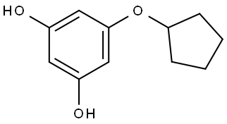 5-(Cyclopentyloxy)-1,3-benzenediol Structure