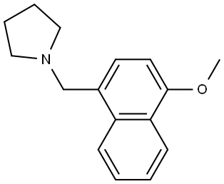 1-[(4-Methoxy-1-naphthalenyl)methyl]pyrrolidine Structure