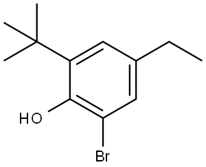 2-bromo-6-(tert-butyl)-4-ethylphenol Structure