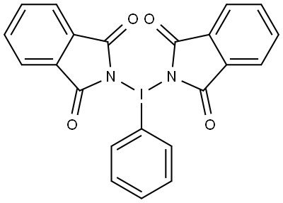 Iodine, bis(1H-isoindole-1,3(2H)-dionato-κN2)phenyl- 구조식 이미지