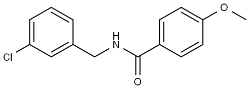 N-[(3-Chlorophenyl)methyl]-4-methoxybenzamide Structure