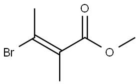 methyl (E)-3-bromo-2-methylbut-2-enoate Structure