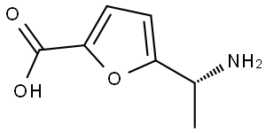 5-[(1R)-1-aminoethyl]furan-2-carboxylic acid Structure