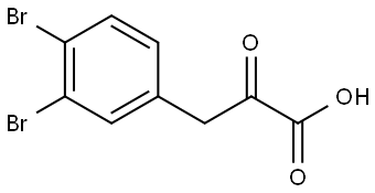 Benzenepropanoic acid, 3,4-dibromo-α-oxo- Structure