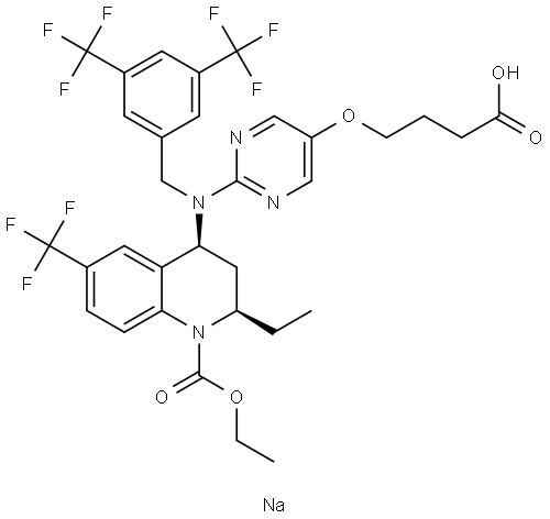 Obicetrapib sodium Structure