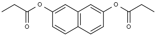 2,7-Naphthalenediol, 2,7-dipropanoate Structure