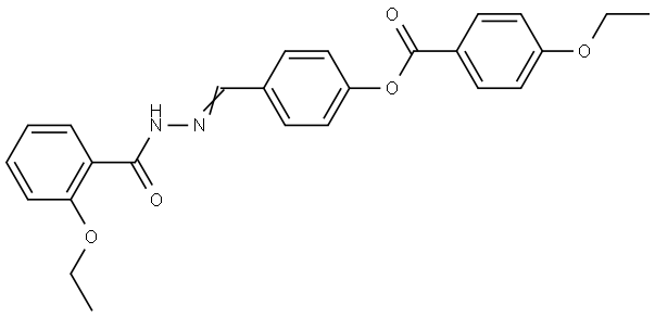 4-(2-(2-ETHOXYBENZOYL)CARBOHYDRAZONOYL)PHENYL 4-ETHOXYBENZOATE Structure