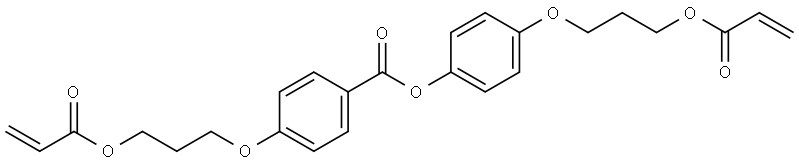 Benzoic acid, 4-[3-[(1-oxo-2-propen-1-yl)oxy]propoxy]-, 4-[3-[(1-oxo-2-propen-1-yl)oxy]propoxy]phenyl ester Structure