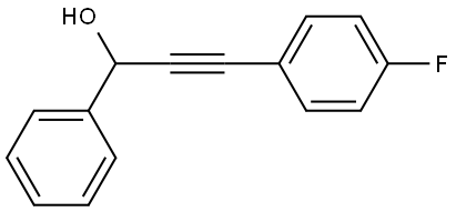 3-(4-fluorophenyl)-1-phenylprop-2-yn-1-ol Structure