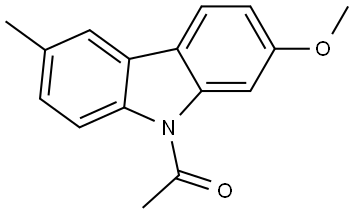 9-Acetyl-2-methoxy-6-methylcarbazole Structure