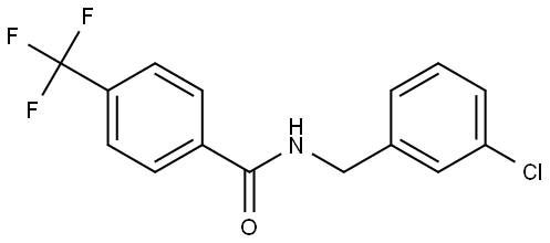 N-[(3-Chlorophenyl)methyl]-4-(trifluoromethyl)benzamide Structure