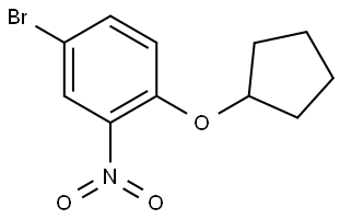 4-bromo-1-(cyclopentyloxy)-2-nitrobenzene Structure