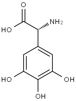 (2R)-2-amino-2-(3,4,5-trihydroxyphenyl)acetic acid Structure