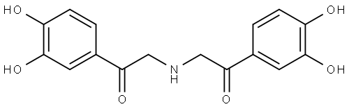 Acetophenone, α,α'-iminobis[3,4-dihydroxy- (1CI) Structure