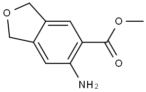 methyl 6-amino-1,3-dihydroisobenzofuran-5-carboxylate Structure