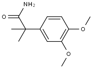 Benzeneacetamide, 3,4-dimethoxy-α,α-dimethyl- Structure