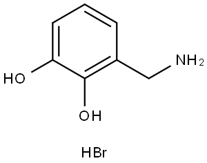 1,2-Benzenediol, 3-(aminomethyl)-, hydrobromide (1:1) Structure