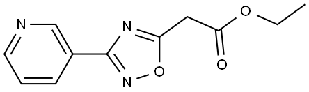 ethyl 2-(3-(pyridin-3-yl)-1,2,4-oxadiazol-5-yl)acetate Structure