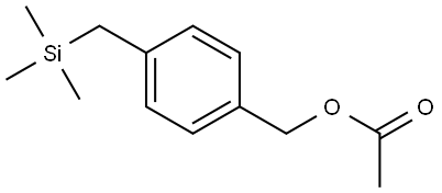 Benzenemethanol, 4-[(trimethylsilyl)methyl]-, 1-acetate 구조식 이미지