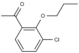 1-(3-Chloro-2-propoxyphenyl)ethanone Structure