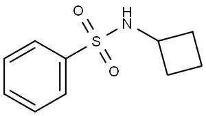 Benzenesulfonamide, N-cyclobutyl- Structure