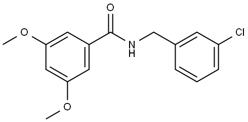 N-[(3-Chlorophenyl)methyl]-3,5-dimethoxybenzamide Structure