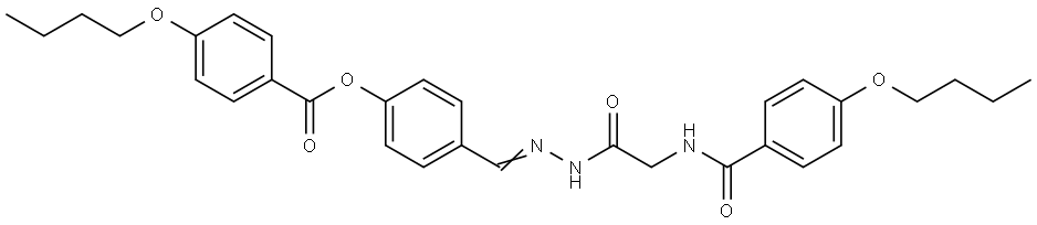 4-(2-(((4-BUTOXYBENZOYL)AMINO)ACETYL)CARBOHYDRAZONOYL)PHENYL 4-BUTOXYBENZOATE Structure