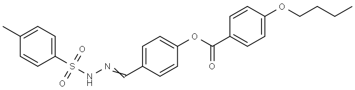 4-(2-((4-METHYLPHENYL)SULFONYL)CARBOHYDRAZONOYL)PHENYL 4-BUTOXYBENZOATE Structure