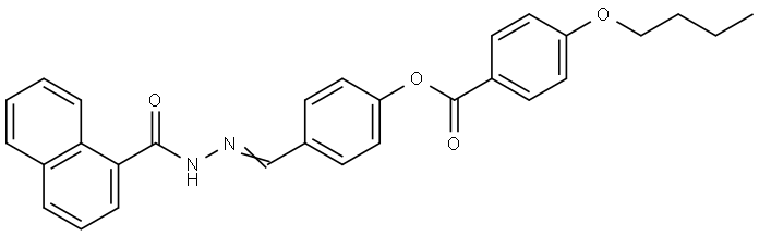 4-(2-(1-NAPHTHOYL)CARBOHYDRAZONOYL)PHENYL 4-BUTOXYBENZOATE Structure