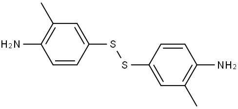 Benzenamine, 4,4'-dithiobis[2-methyl- (9CI) Structure