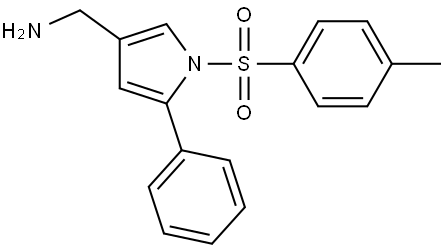 (5-phenyl-1-tosyl-1H-pyrrol-3-yl)methanamine Structure