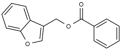 3-Benzofuranmethanol, 3-benzoate 구조식 이미지