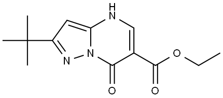 ethyl 2-(tert-butyl)-7-hydroxypyrazolo[1,5-a]pyrimidine-6-carboxylate Structure