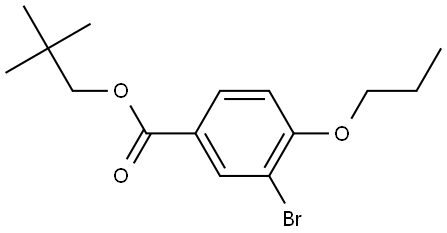 2,2-Dimethylpropyl 3-bromo-4-propoxybenzoate Structure