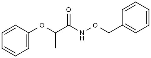 N-BENZYLOXY-2-PHENOXY-PROPIONAMIDE Structure