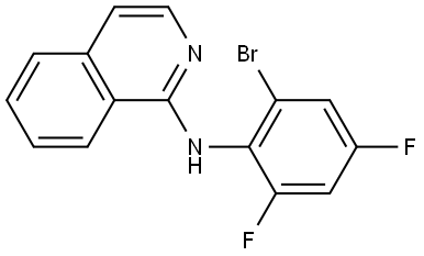 (2-BROMO-4,6-DIFLUORO-PHENYL)-ISOQUINOLIN-1-YL-AMINE Structure
